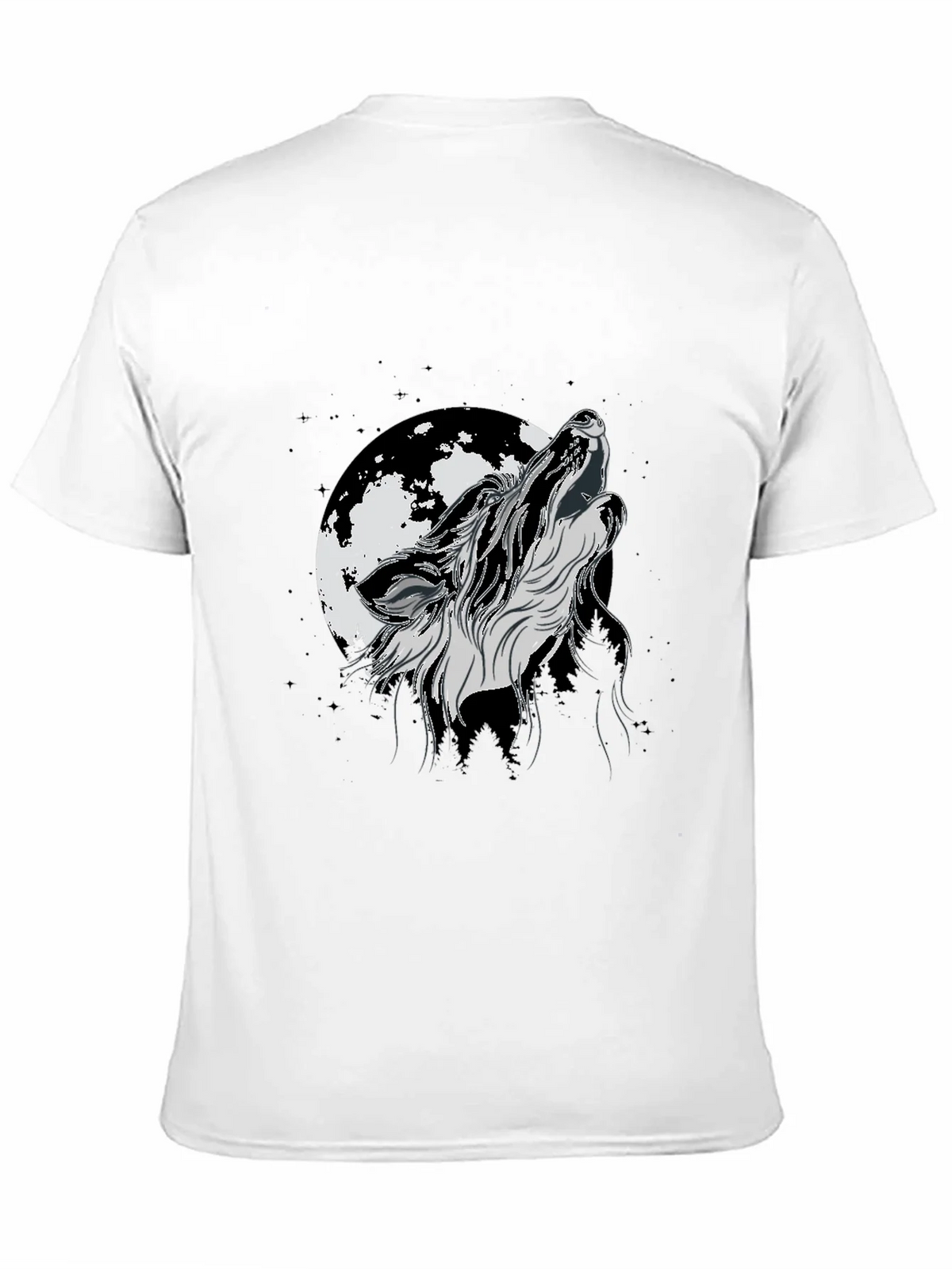 Wolf Moon Graphic Tee - Black Cotton product image 10