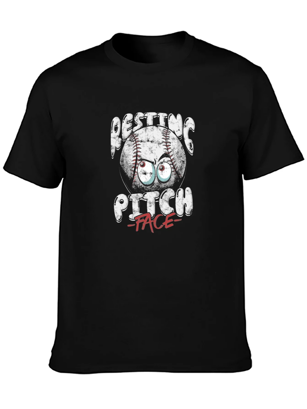 Resting Pitch Face T-Shirt - Baseball Funny Graphic Tee product image 3
