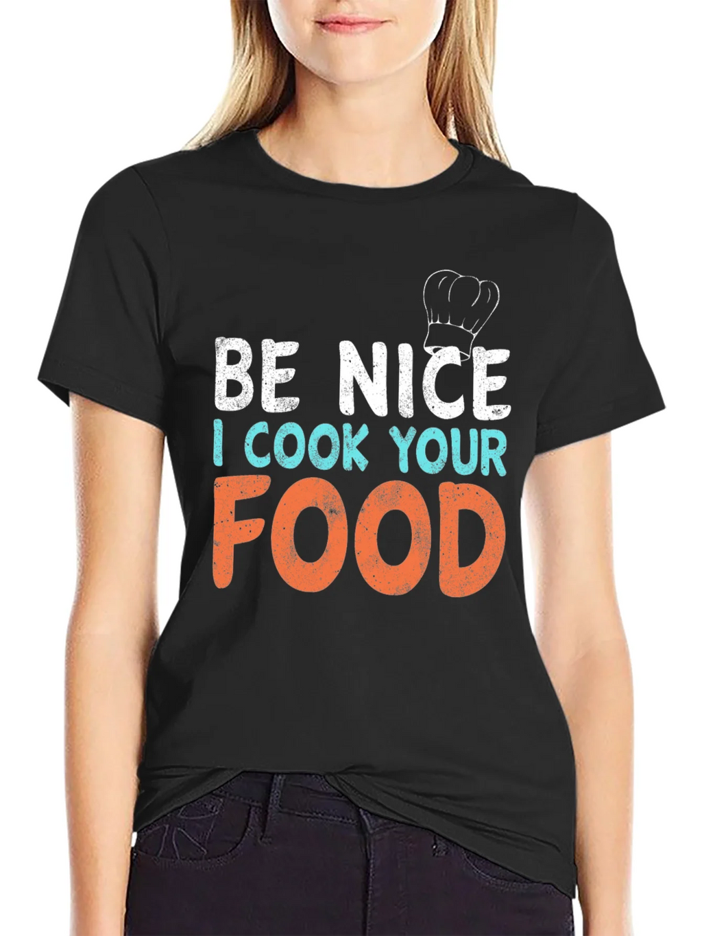 Be Nice I Cook Your Food Graphic T-Shirt product image 2