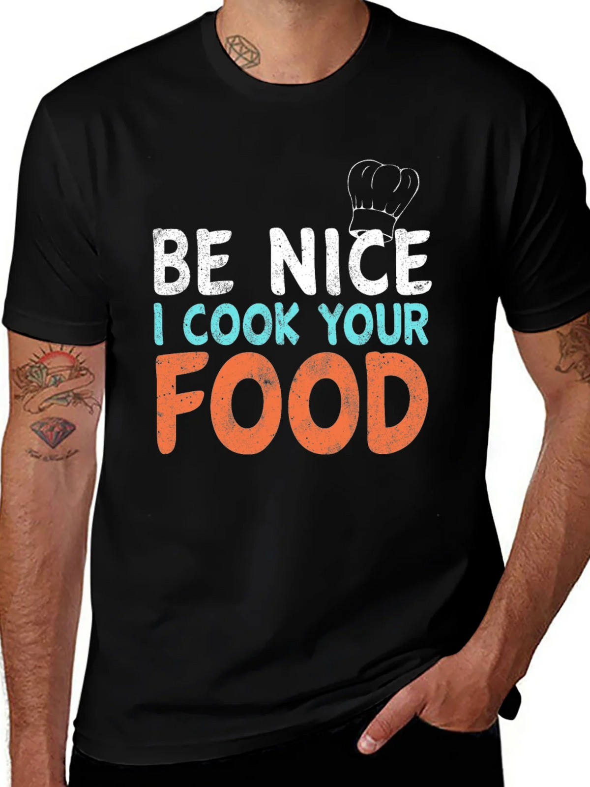 Be Nice I Cook Your Food Graphic T-Shirt product image 1