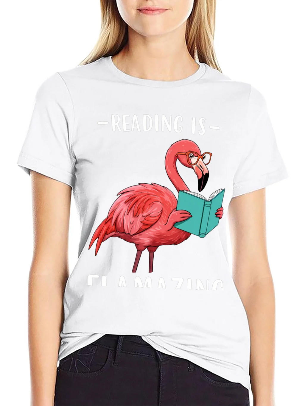 Reading Flamingo T-Shirt product image 8