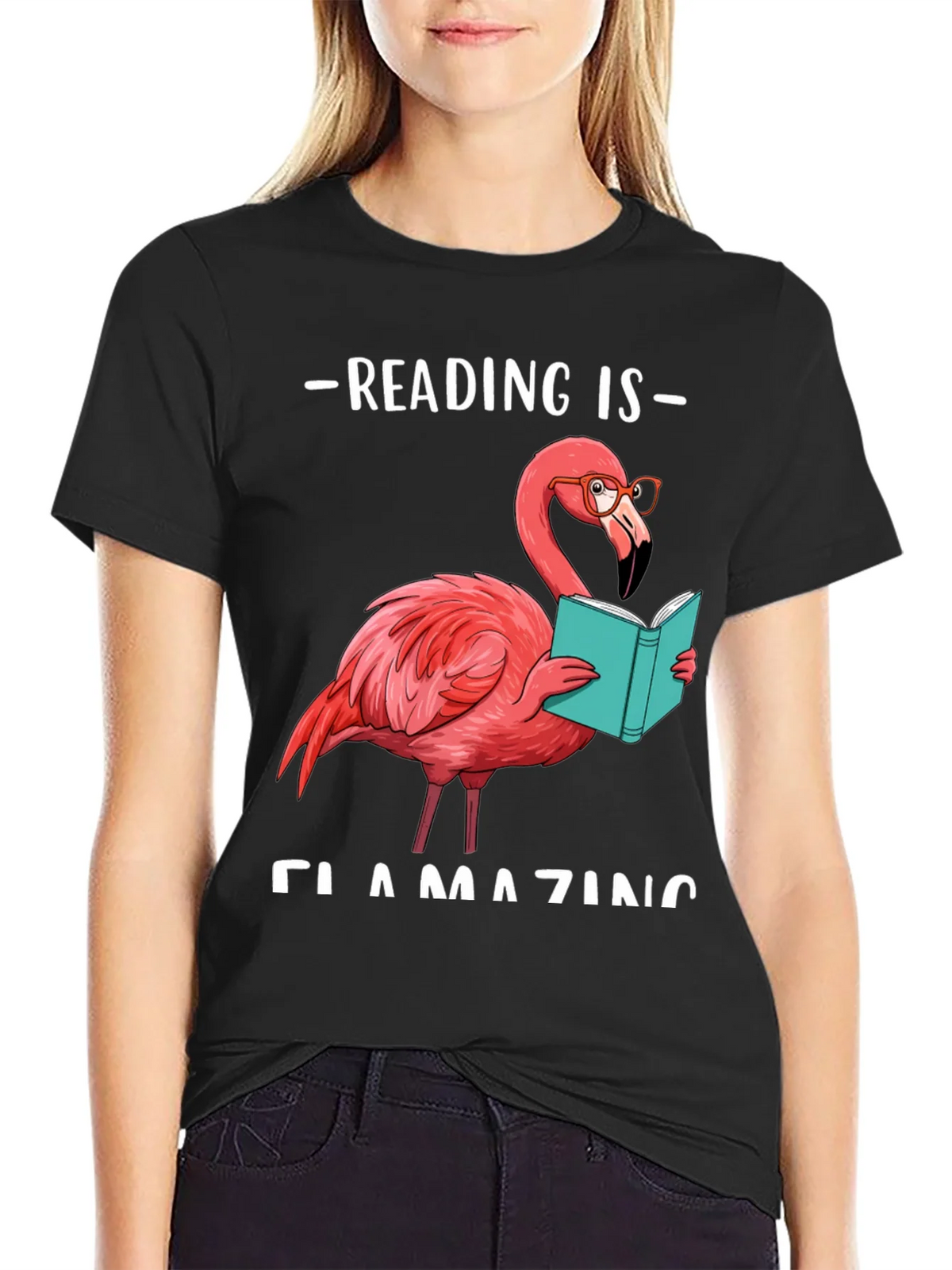 Reading Flamingo T-Shirt product image 2