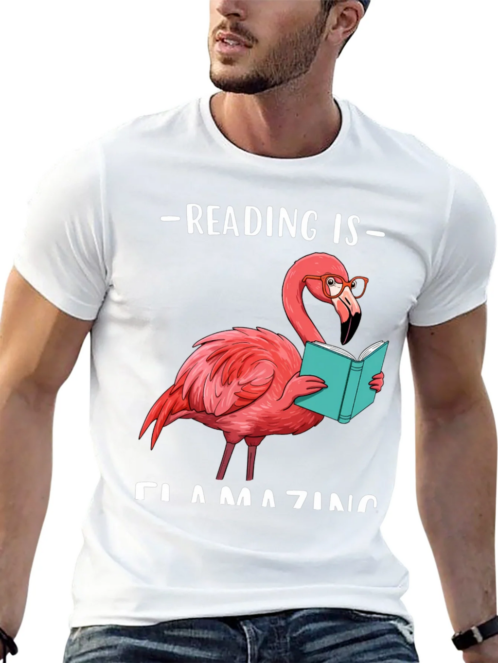 Reading Flamingo T-Shirt product image 12