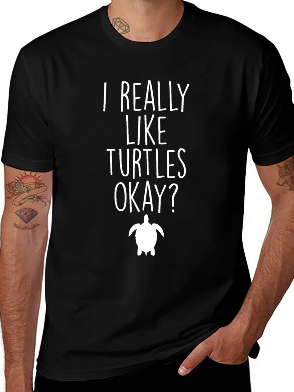 I Really Like Turtles T-Shirt - Funny Turtle Lover Tee product image 1