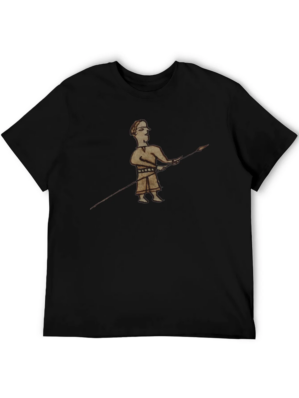 Historical Warrior Graphic Black T-Shirt product image 5