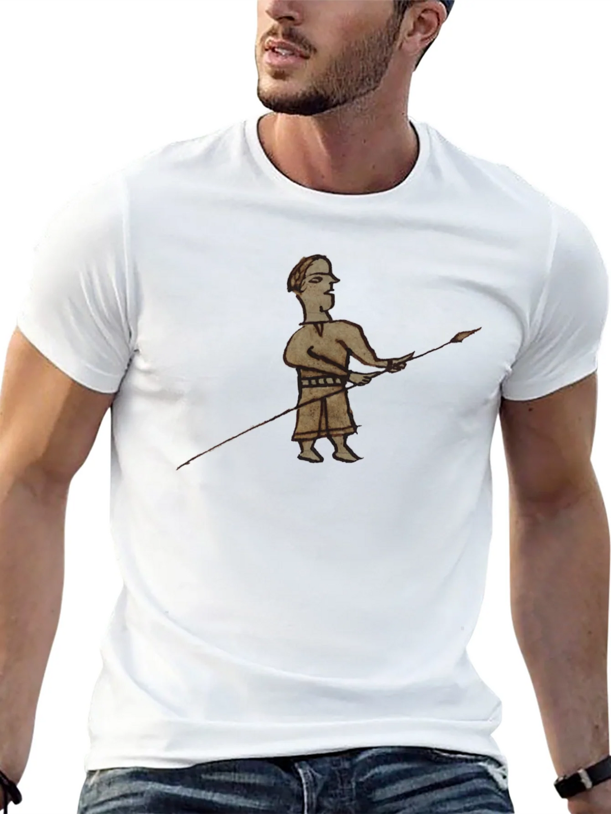 Historical Warrior Graphic Black T-Shirt product image 12