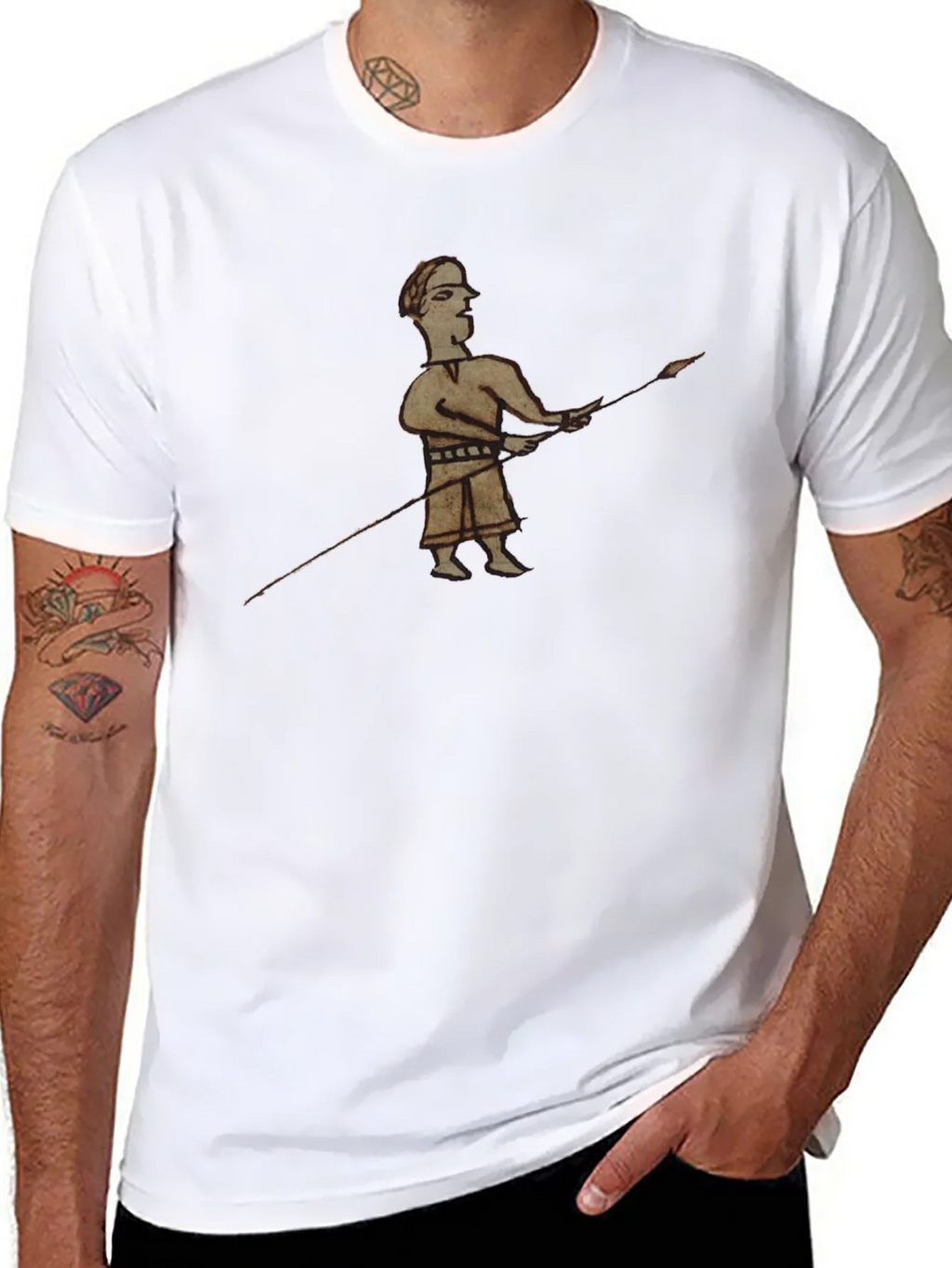 Historical Warrior Graphic Black T-Shirt product image 7
