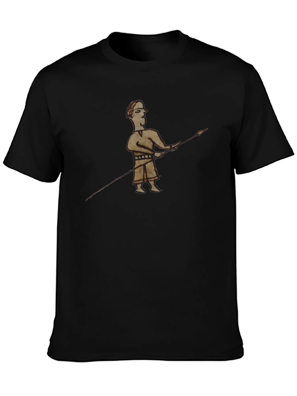 Historical Warrior Graphic Black T-Shirt product image 3