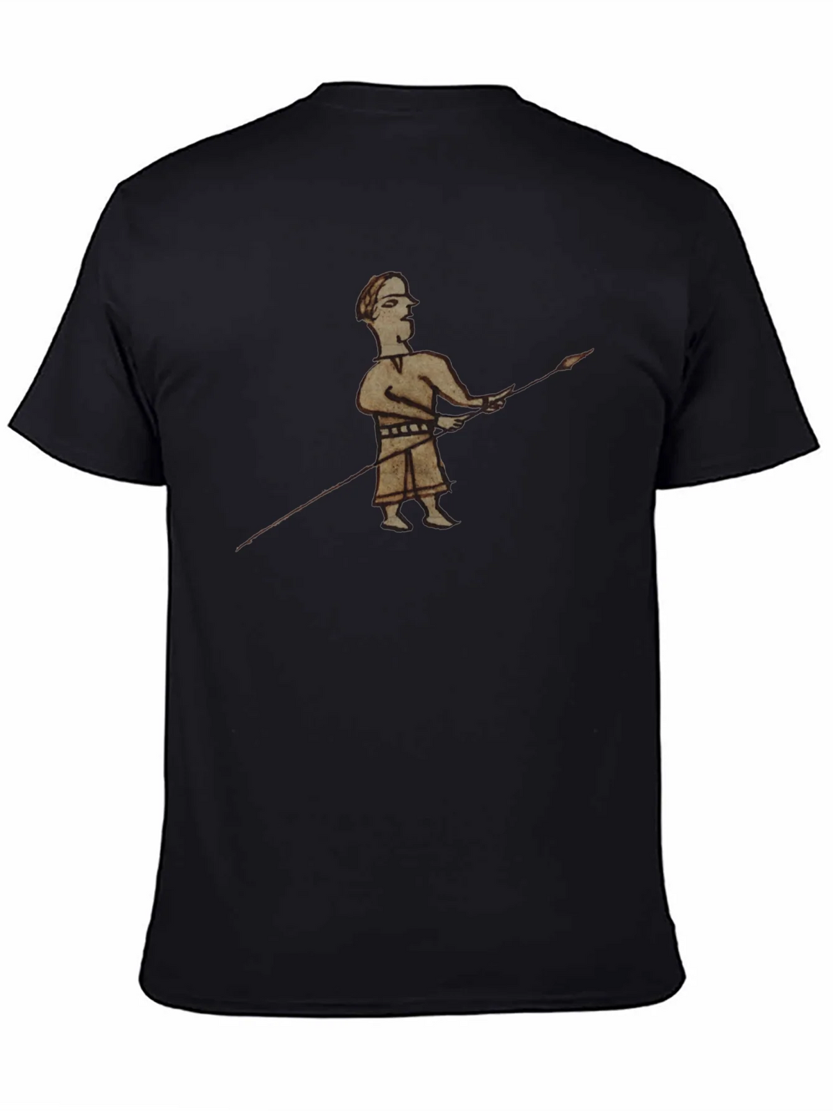 Historical Warrior Graphic Black T-Shirt product image 4