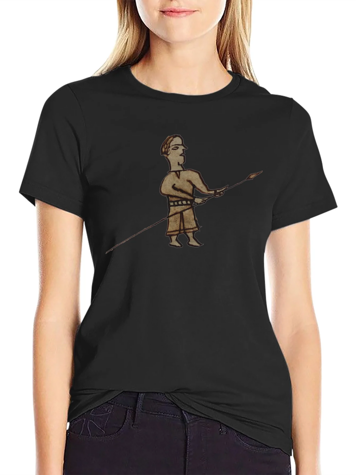 Historical Warrior Graphic Black T-Shirt product image 2
