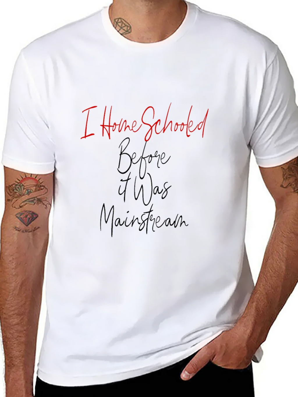 I Home Schooled Before It Was Mainstream T-Shirt product image 7