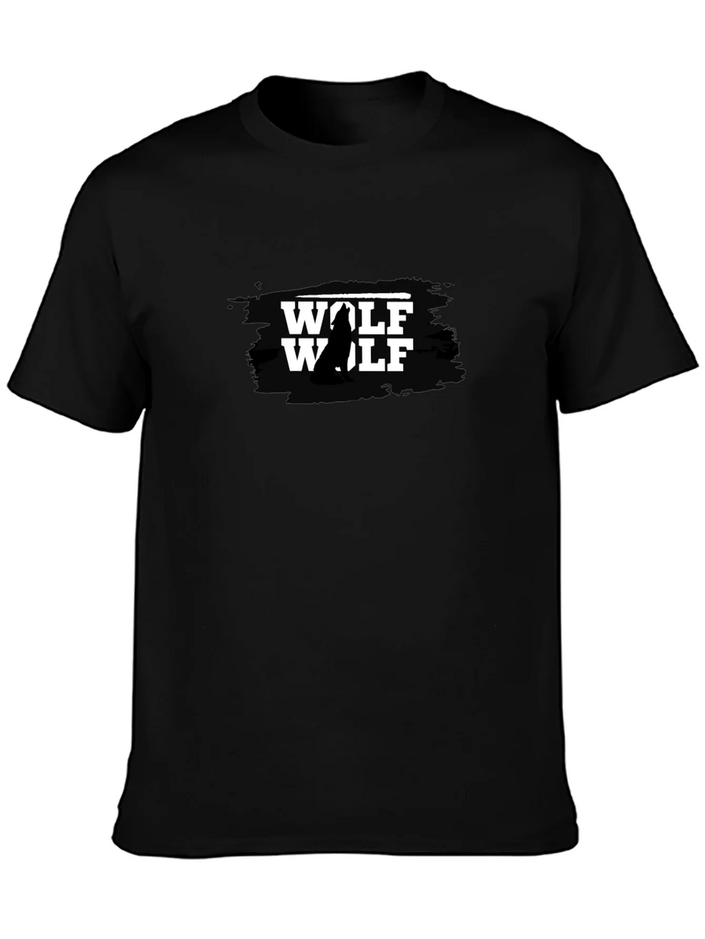 Wolf Graphic T-Shirt - Black Mens product image 3