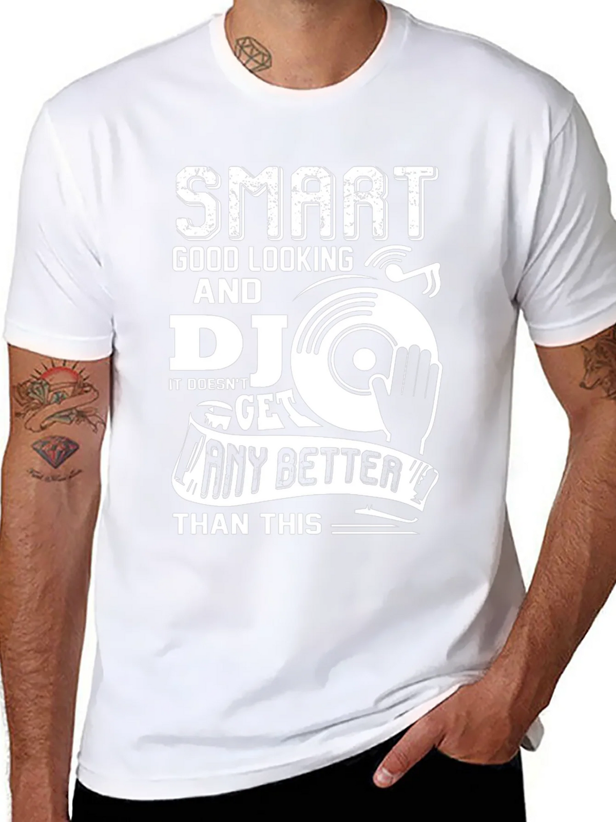 Smart Good Looking DJ Graphic T-Shirt product image 5