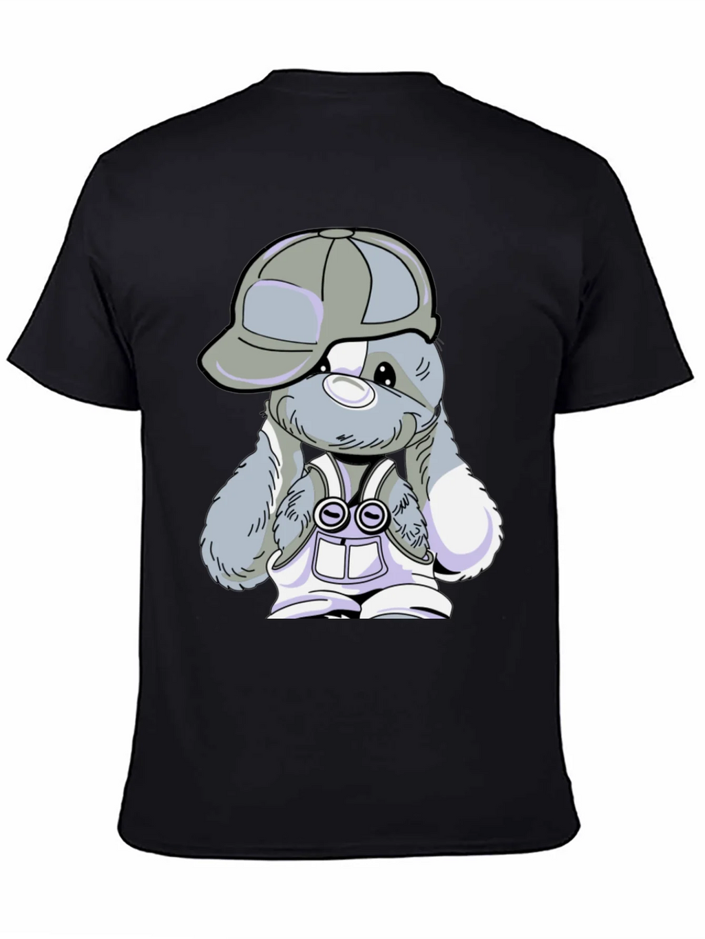 Cool Bunny Tee - Black Cotton T-Shirt product image 2