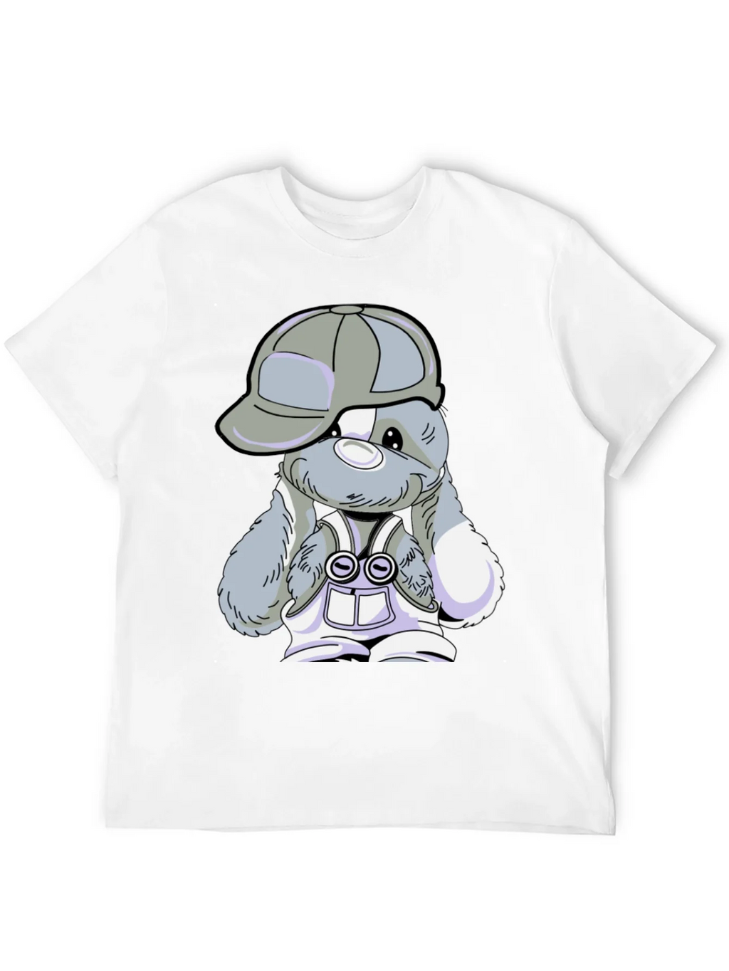 Cool Bunny Tee - Black Cotton T-Shirt product image 8