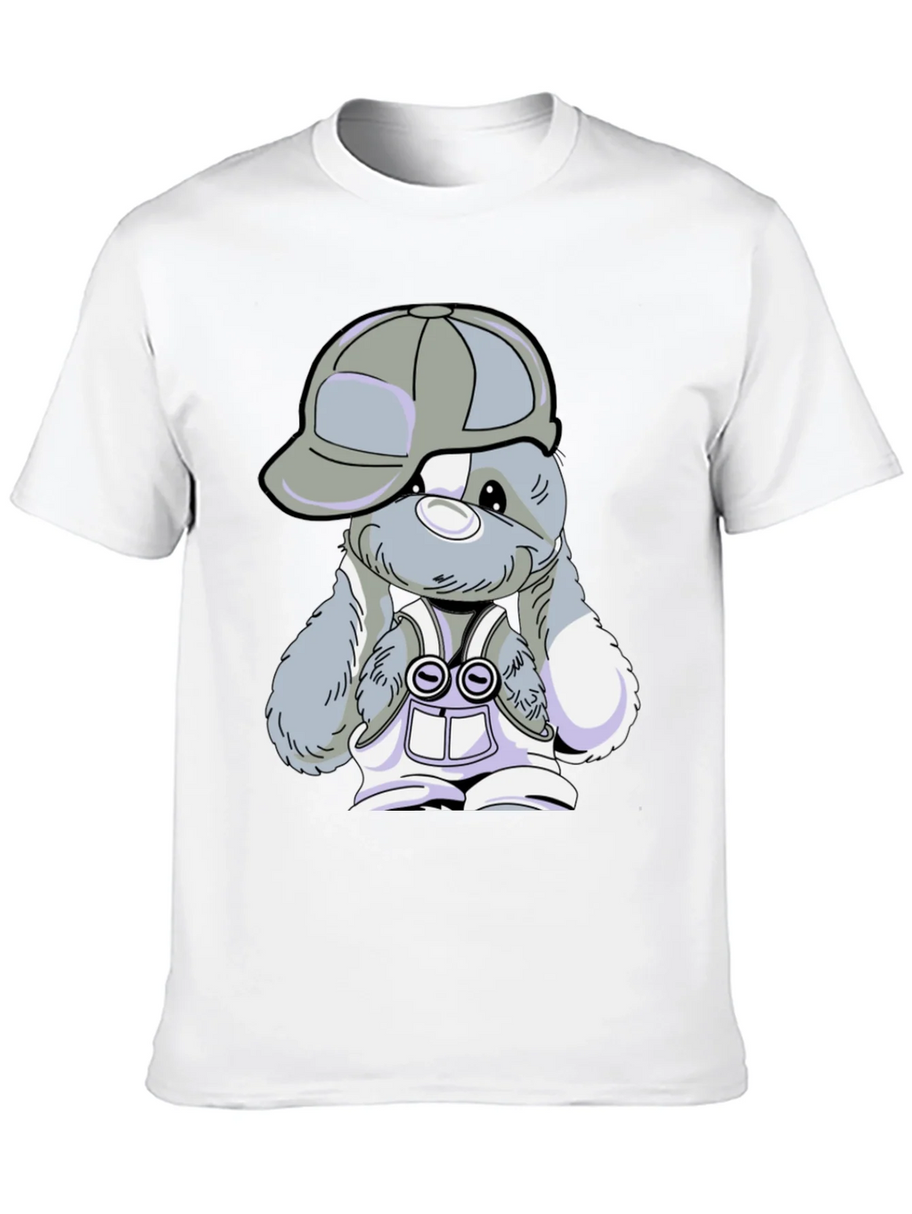 Cool Bunny Tee - Black Cotton T-Shirt product image 6