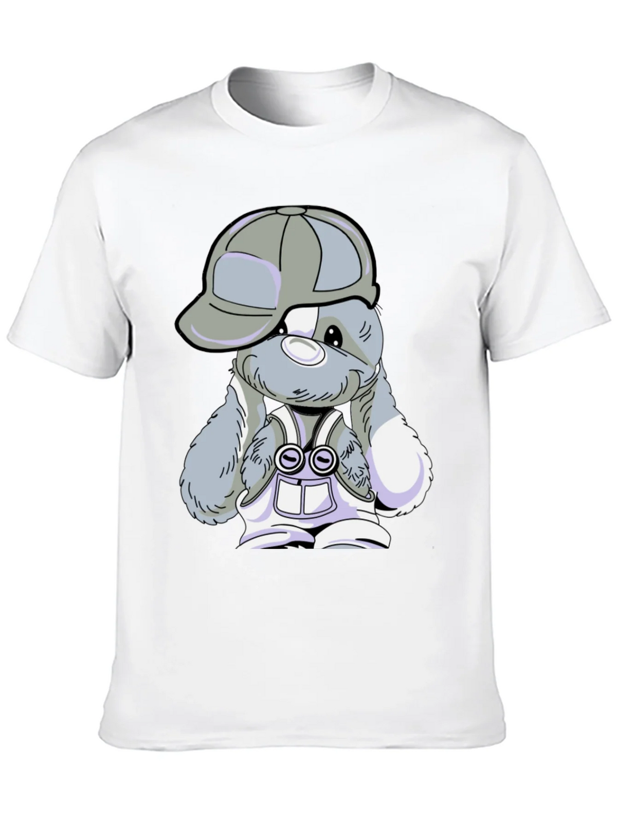 Cool Bunny Tee - Black Cotton T-Shirt product image 6