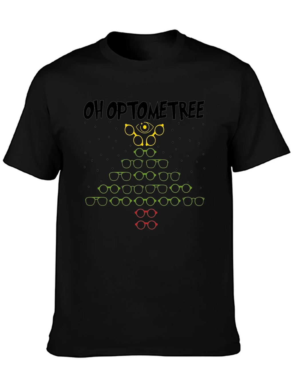 Oh Optometree T-Shirt - Christmas Glasses Tree product image 3
