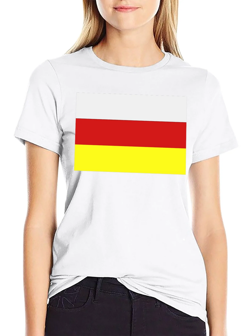 South Ossetia Flag T-Shirt - Black Cotton Tee product image 8