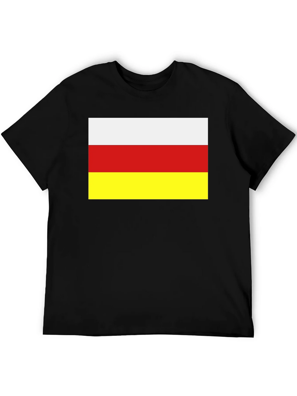 South Ossetia Flag T-Shirt - Black Cotton Tee product image 5