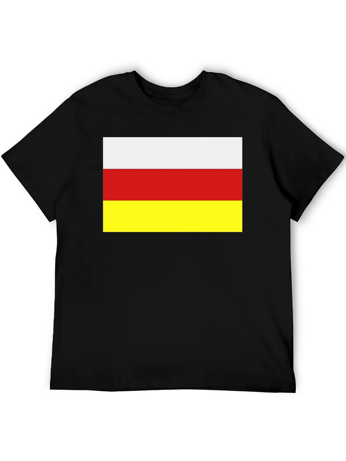 South Ossetia Flag T-Shirt - Black Cotton Tee product image 5