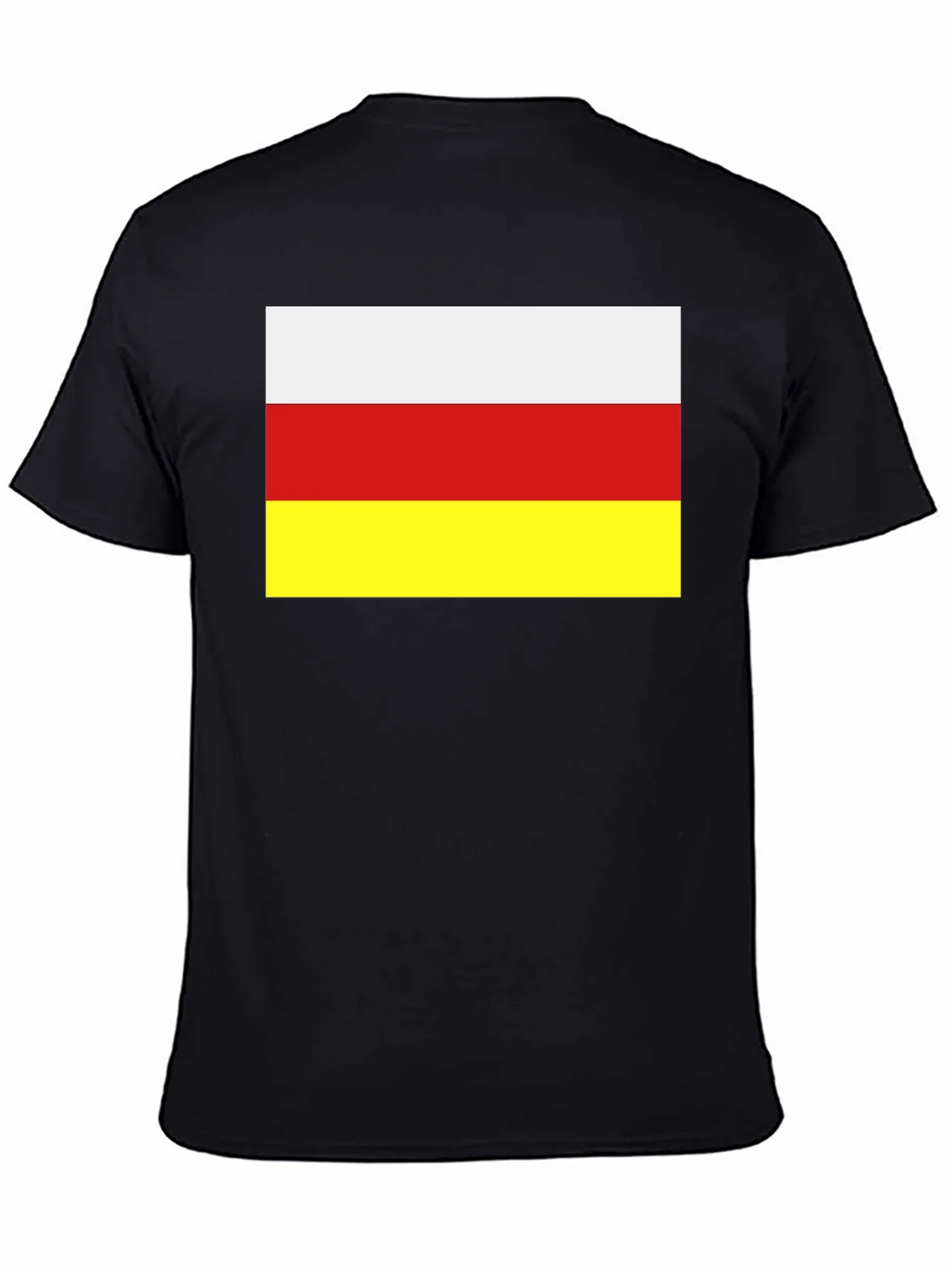 South Ossetia Flag T-Shirt - Black Cotton Tee product image 4