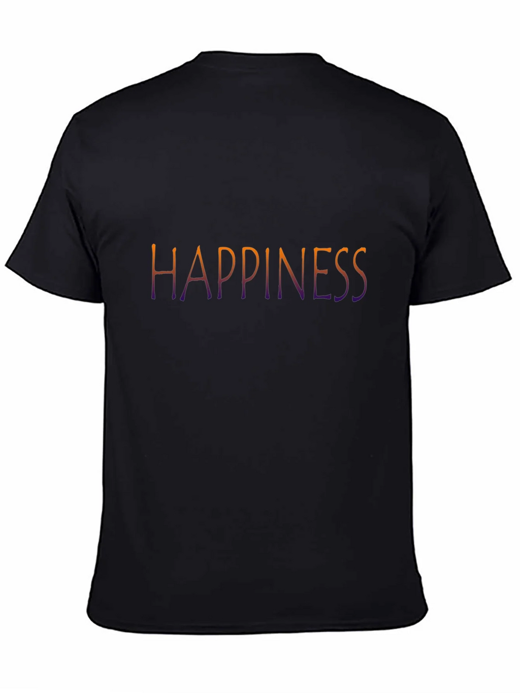 Happiness Graphic Tee - Black Casual T-Shirt product image 4