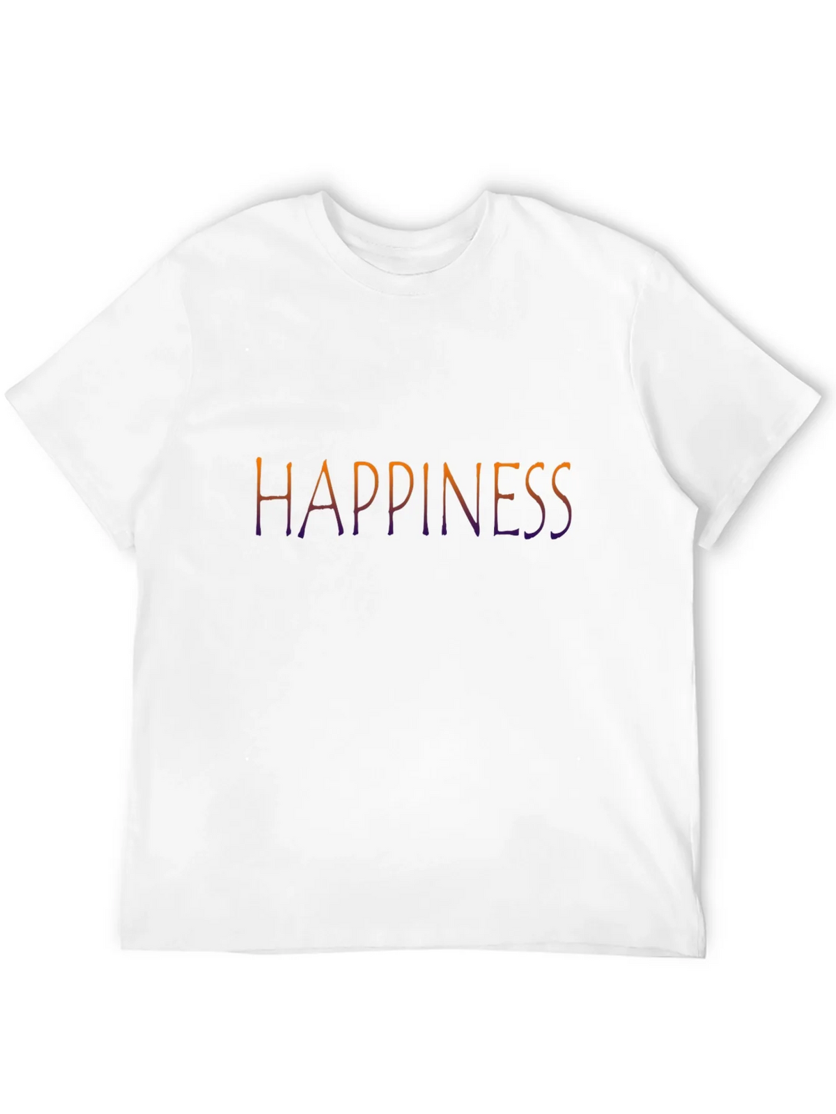 Happiness Graphic Tee - Black Casual T-Shirt product image 11