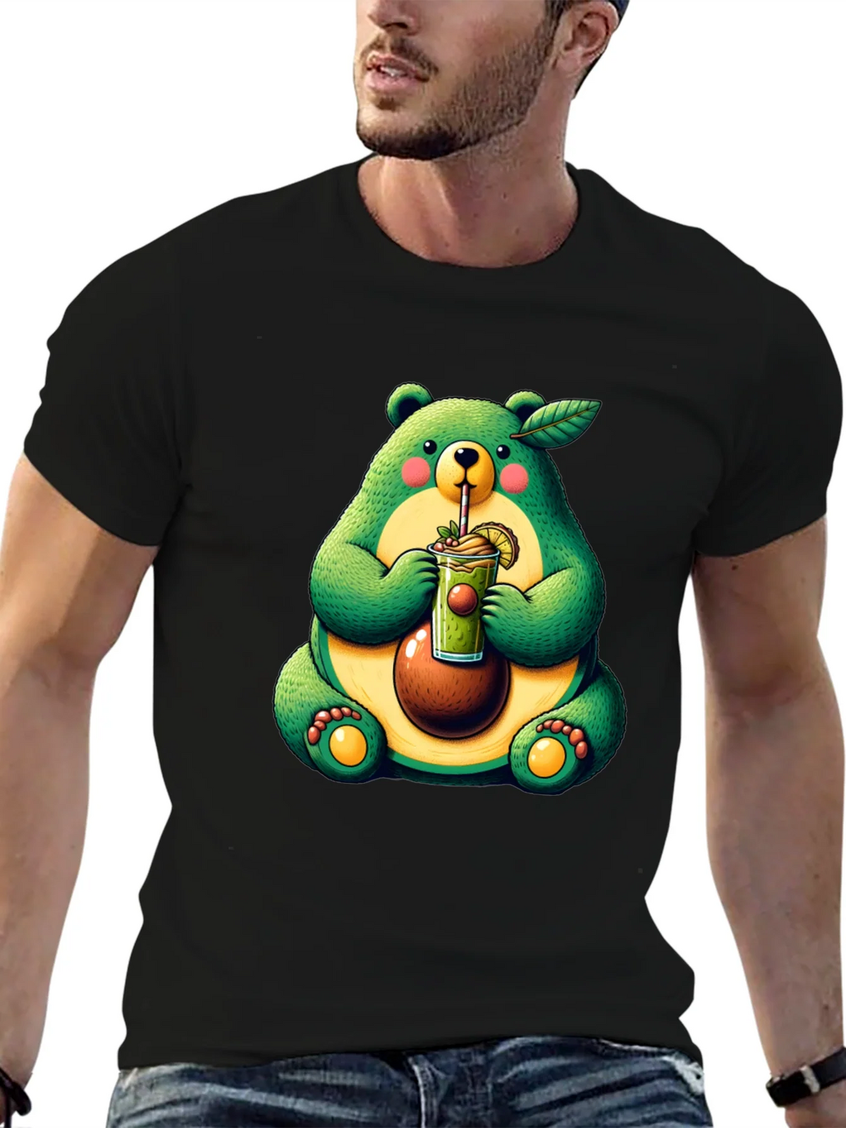 Avocado Bear Graphic Tee - Cute & Unique! product image 6
