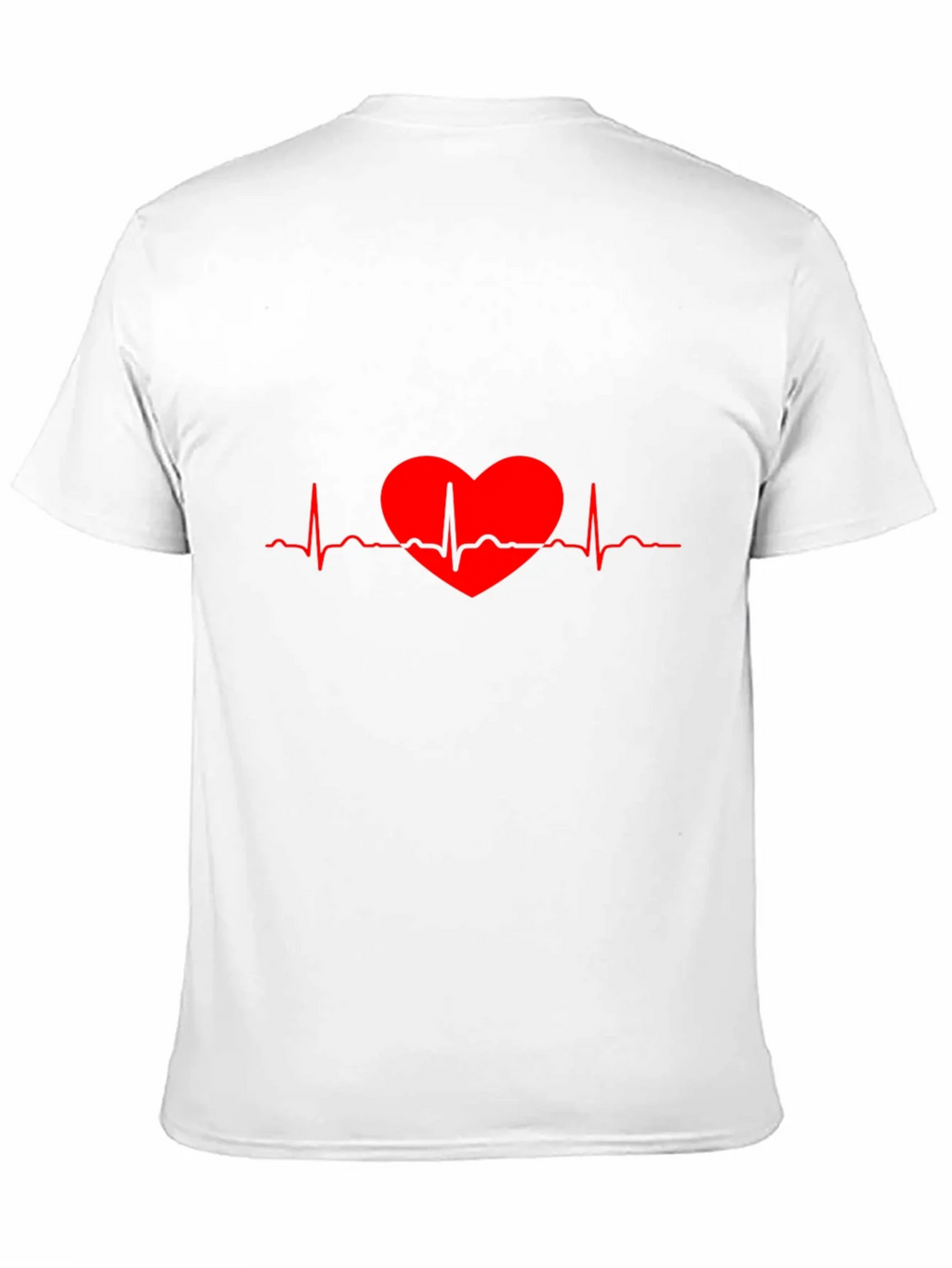 Heartbeat Heart Red Line Art T-Shirt product image 10