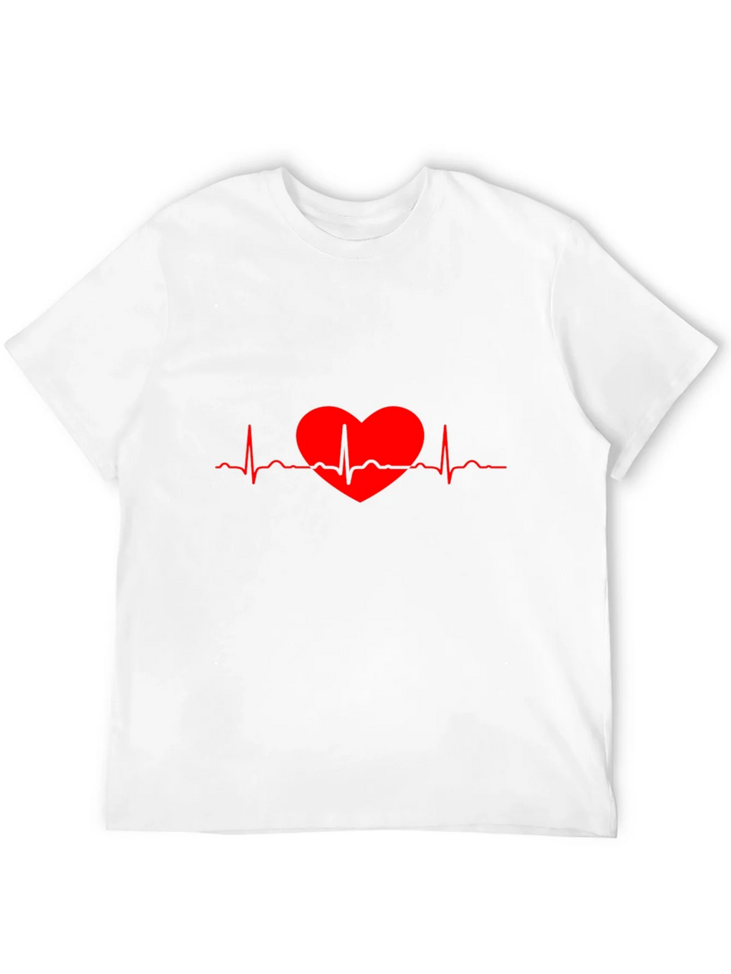 Heartbeat Heart Red Line Art T-Shirt product image 11