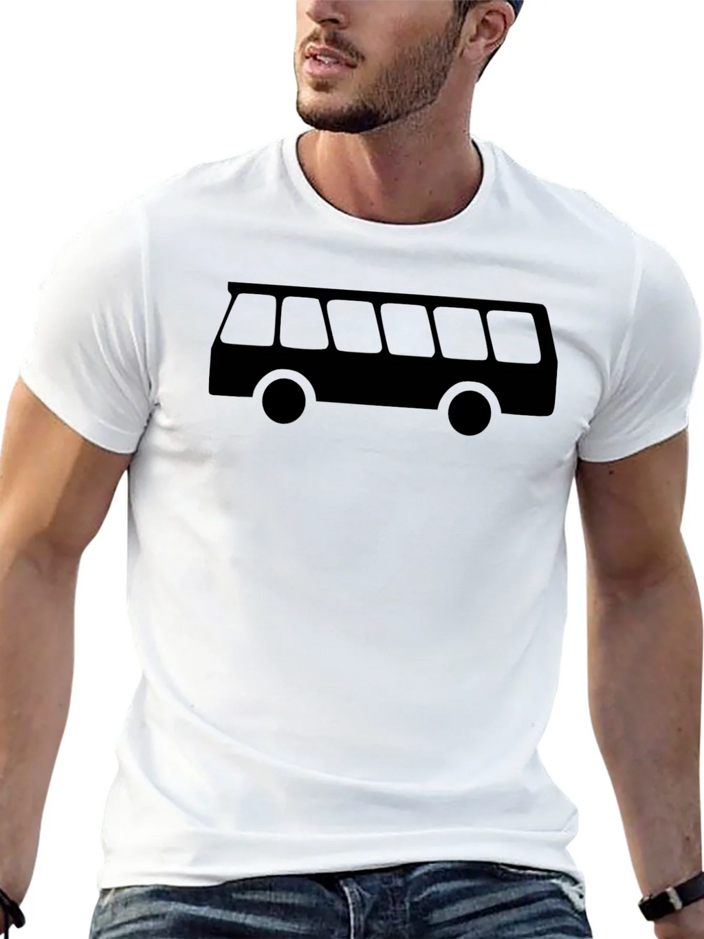 Retro Bus Graphic Tee - Black product image 12