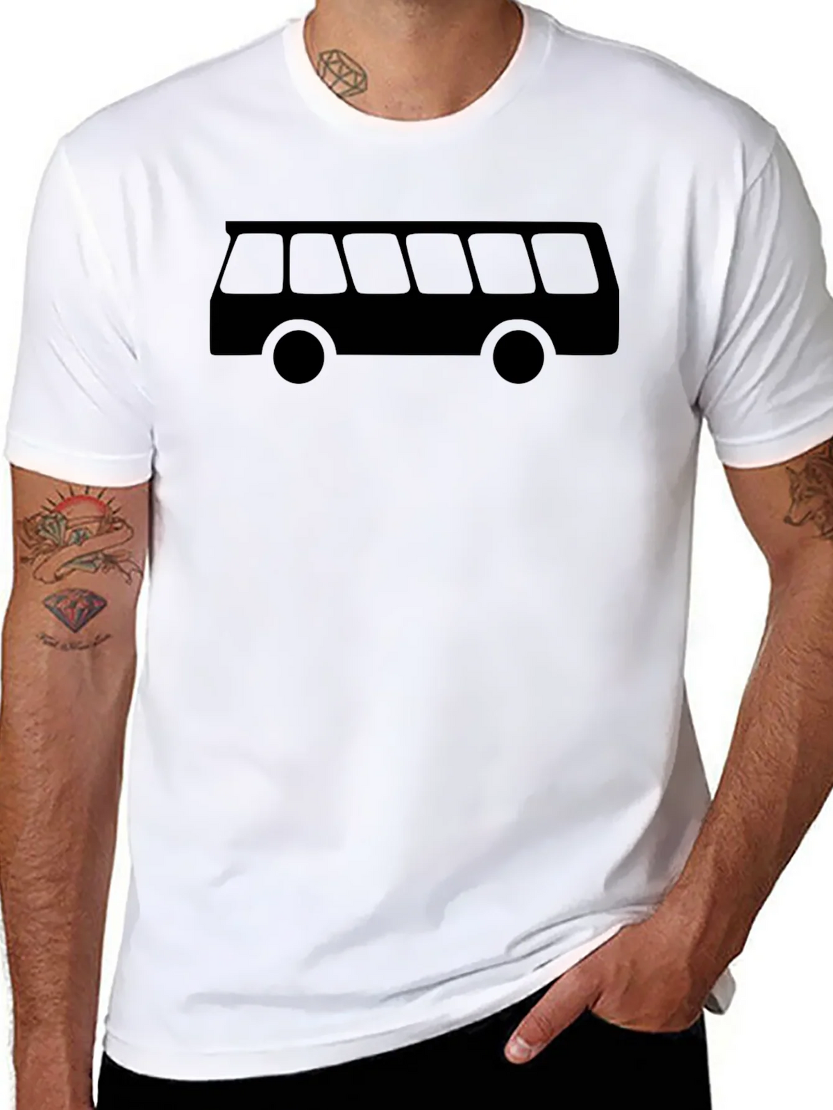 Retro Bus Graphic Tee - Black product image 7