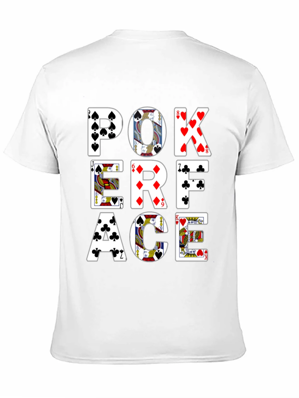 Poker Face Graphic Tee - Black Cotton T-Shirt product image 8