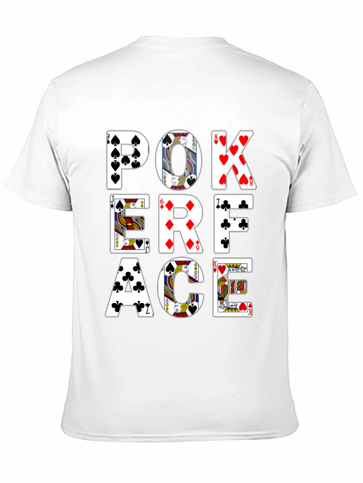 Poker Face Graphic Tee - Black Cotton T-Shirt product image 8