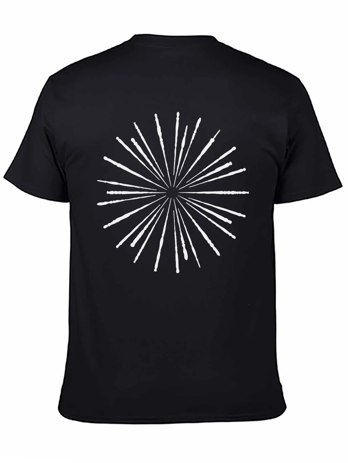 Wizard Wand Burst Black T-Shirt product image 4