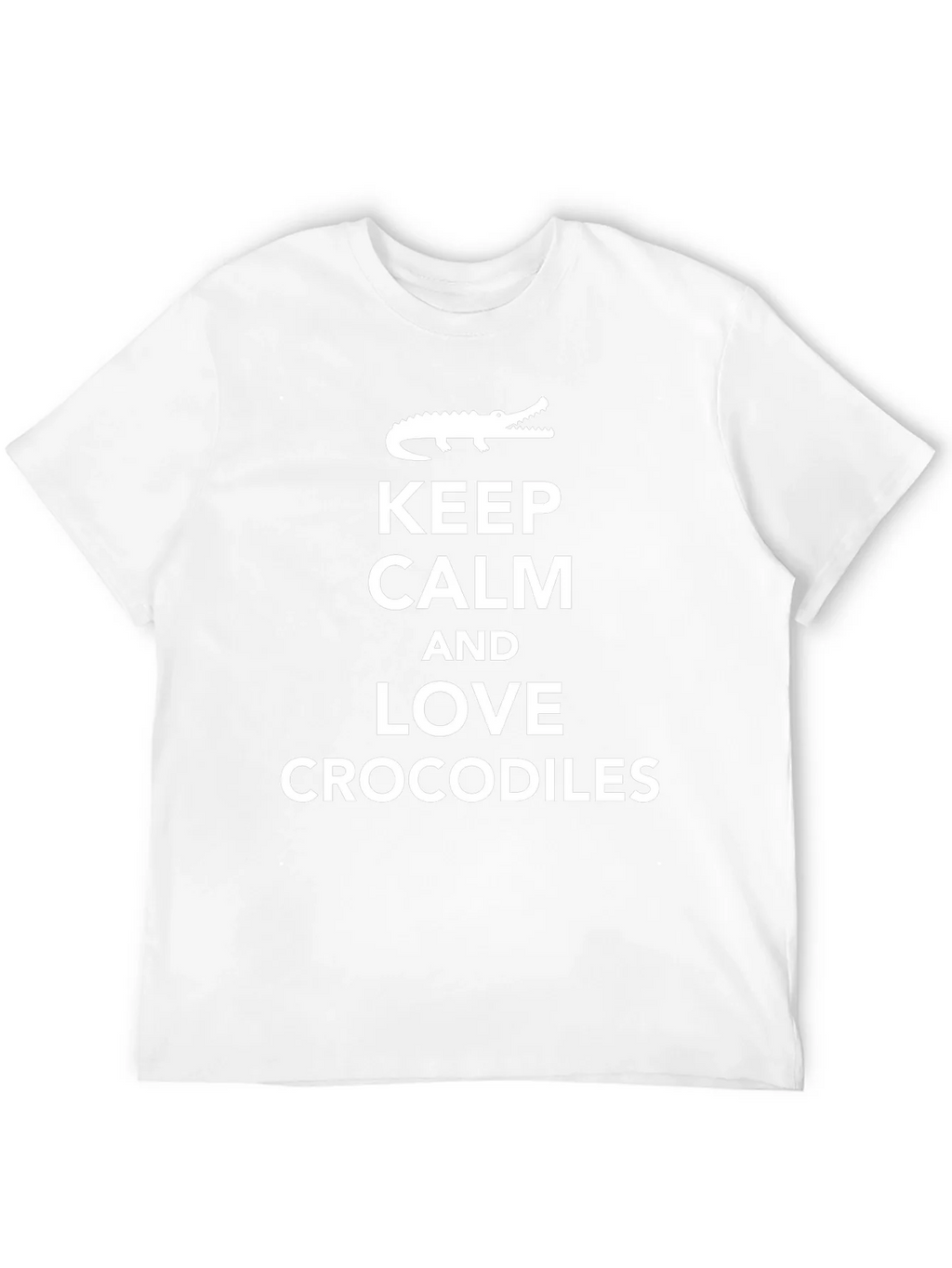 Keep Calm Love Crocodiles Black T-Shirt product image 11