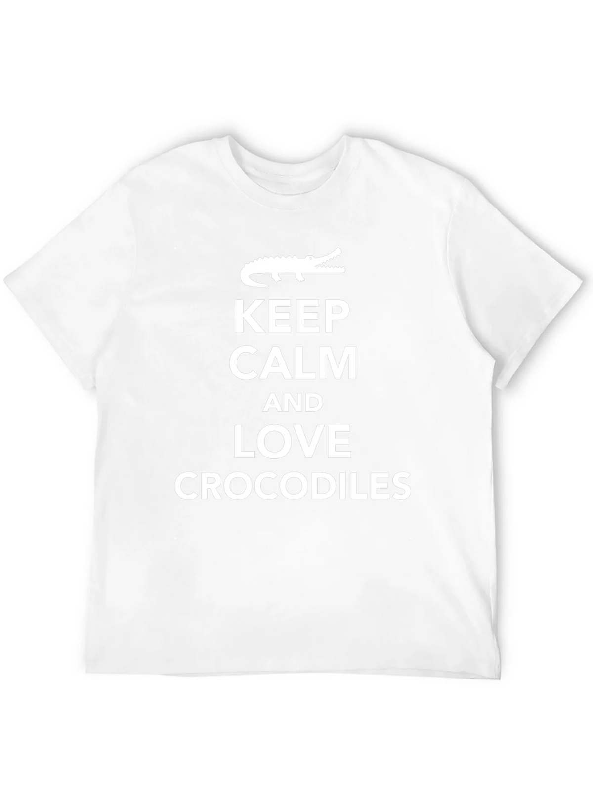 Keep Calm Love Crocodiles Black T-Shirt product image 11