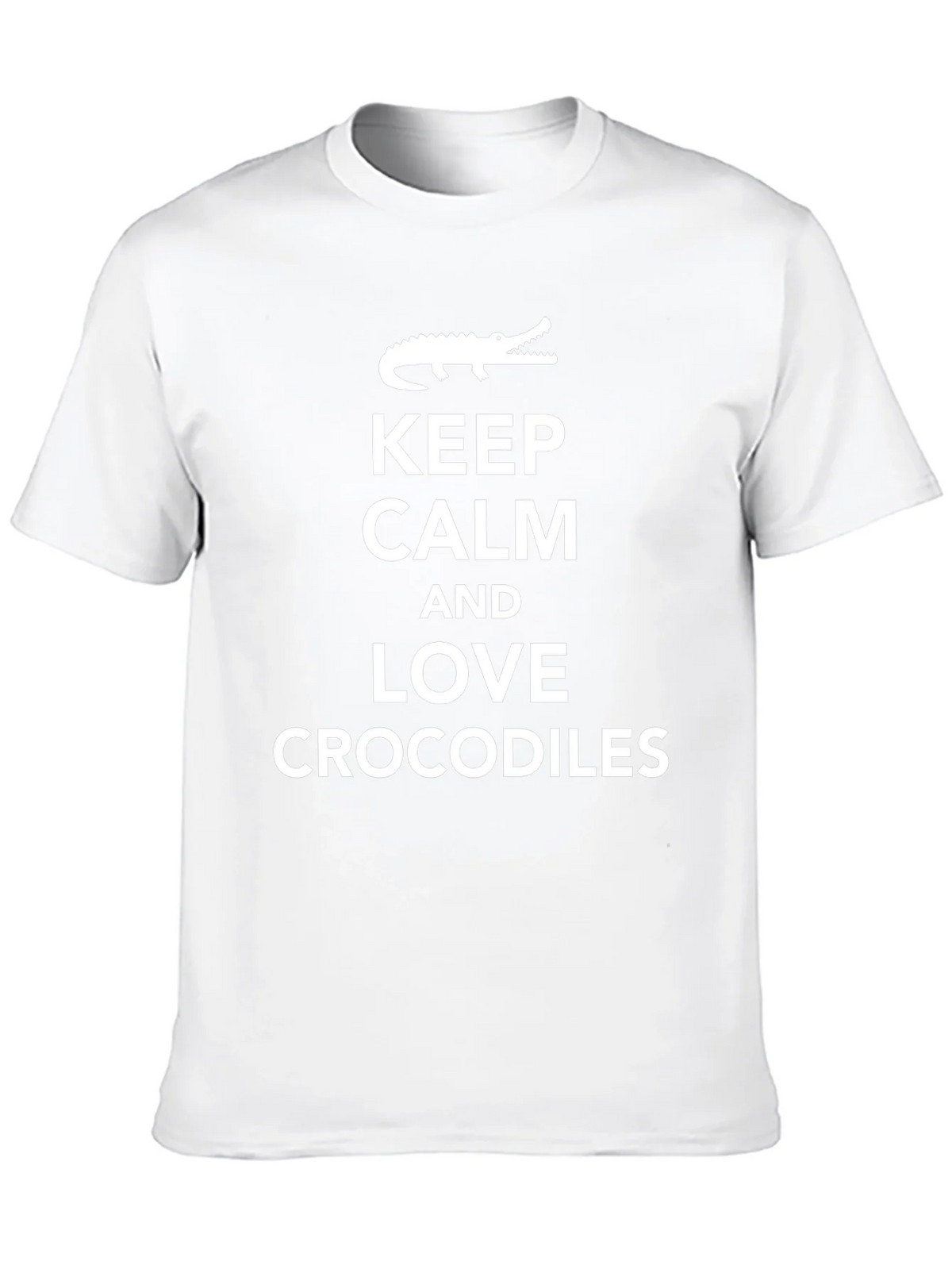 Keep Calm Love Crocodiles Black T-Shirt product image 9