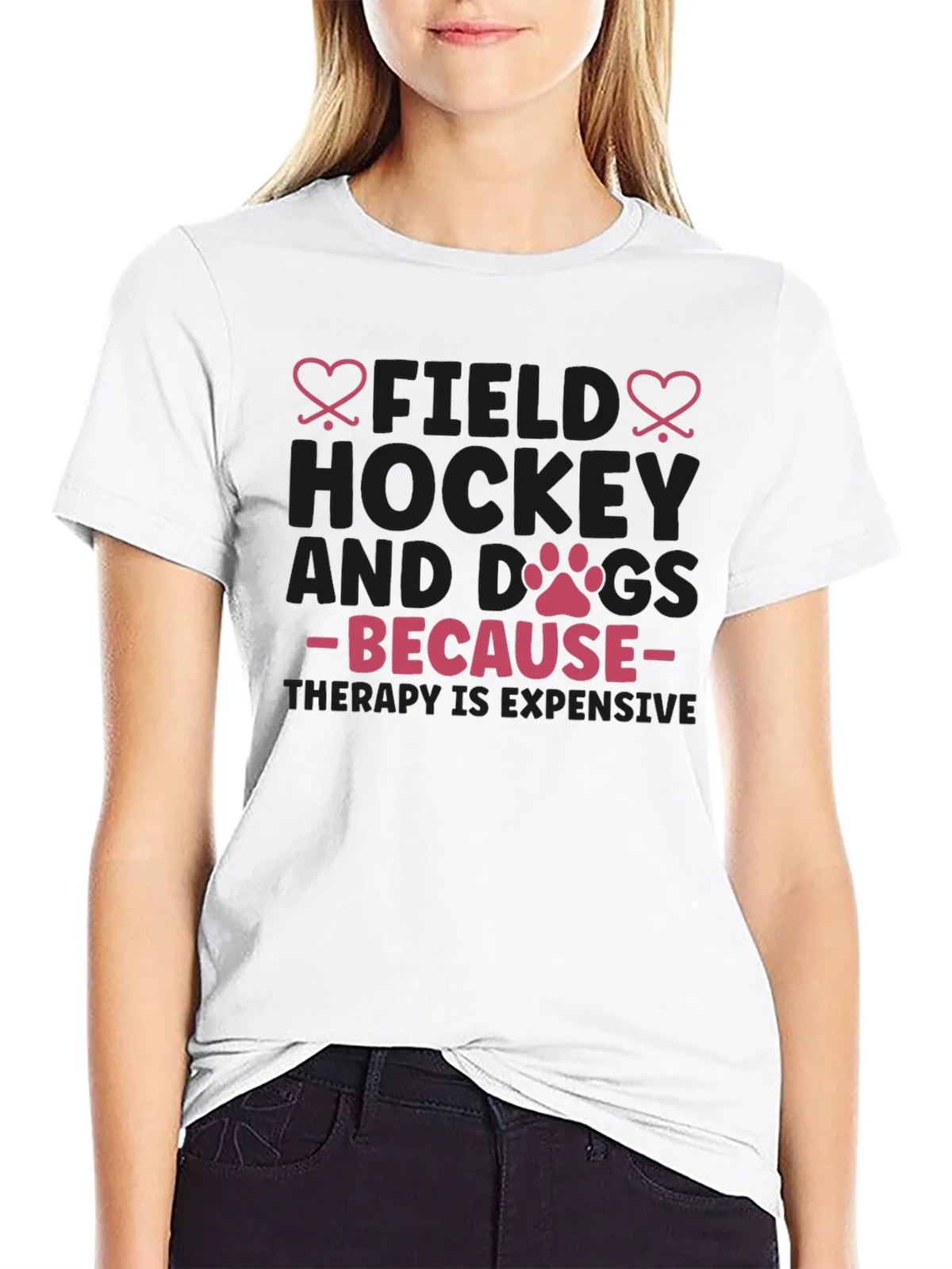Field Hockey & Dogs T-Shirt - Therapy Expensive Tee product image 7