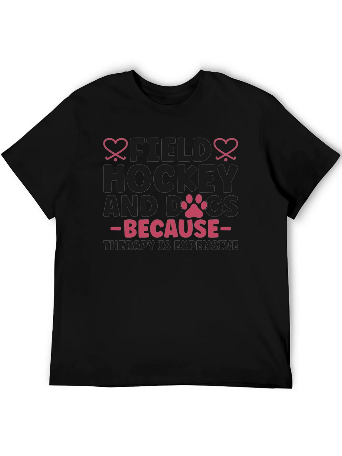 Field Hockey & Dogs T-Shirt - Therapy Expensive Tee product image 5