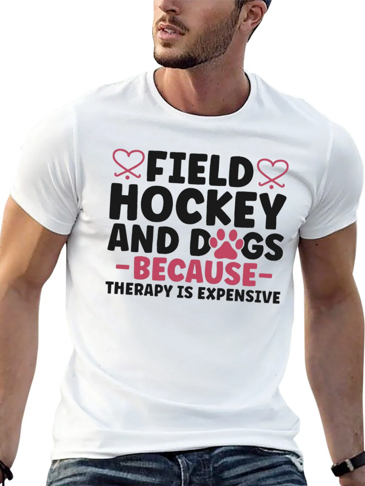 Field Hockey & Dogs T-Shirt - Therapy Expensive Tee product image 11