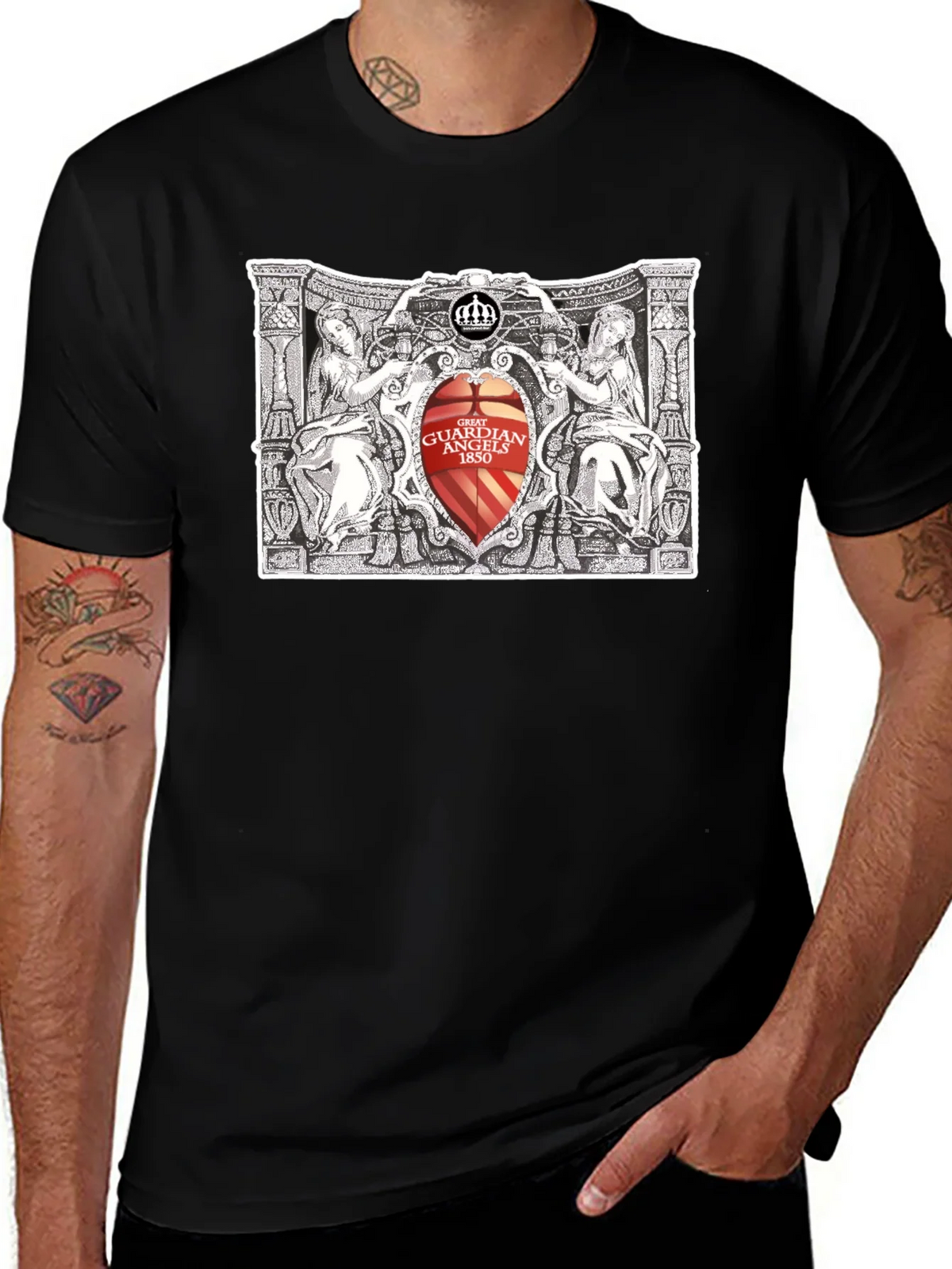 Guardian Angels T-Shirt - Black Tee product image 1