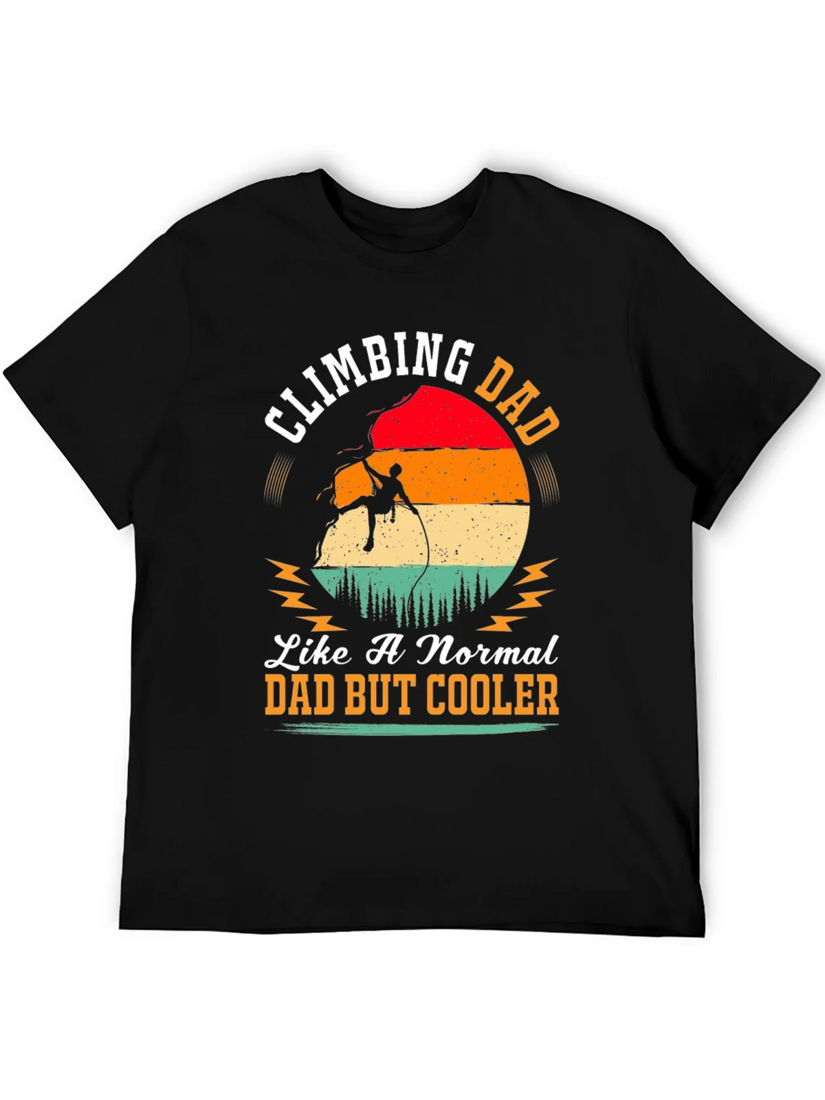 Climbing Dad Graphic Tee - Cool Fathers Day Gift product image 2