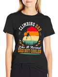 Climbing Dad Graphic Tee - Cool Fathers Day Gift product image 1
