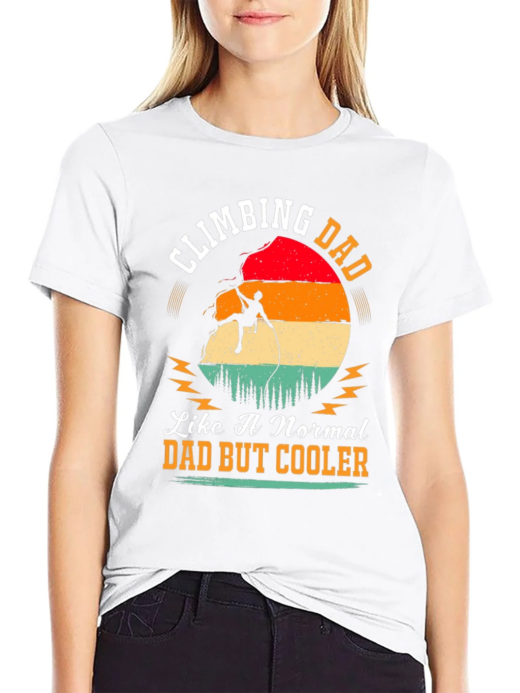 Climbing Dad Graphic Tee - Cool Fathers Day Gift product image 5