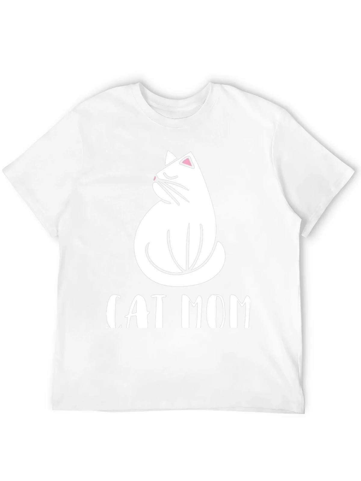 Cat Mom Graphic Tee - Black Cotton T-Shirt product image 11