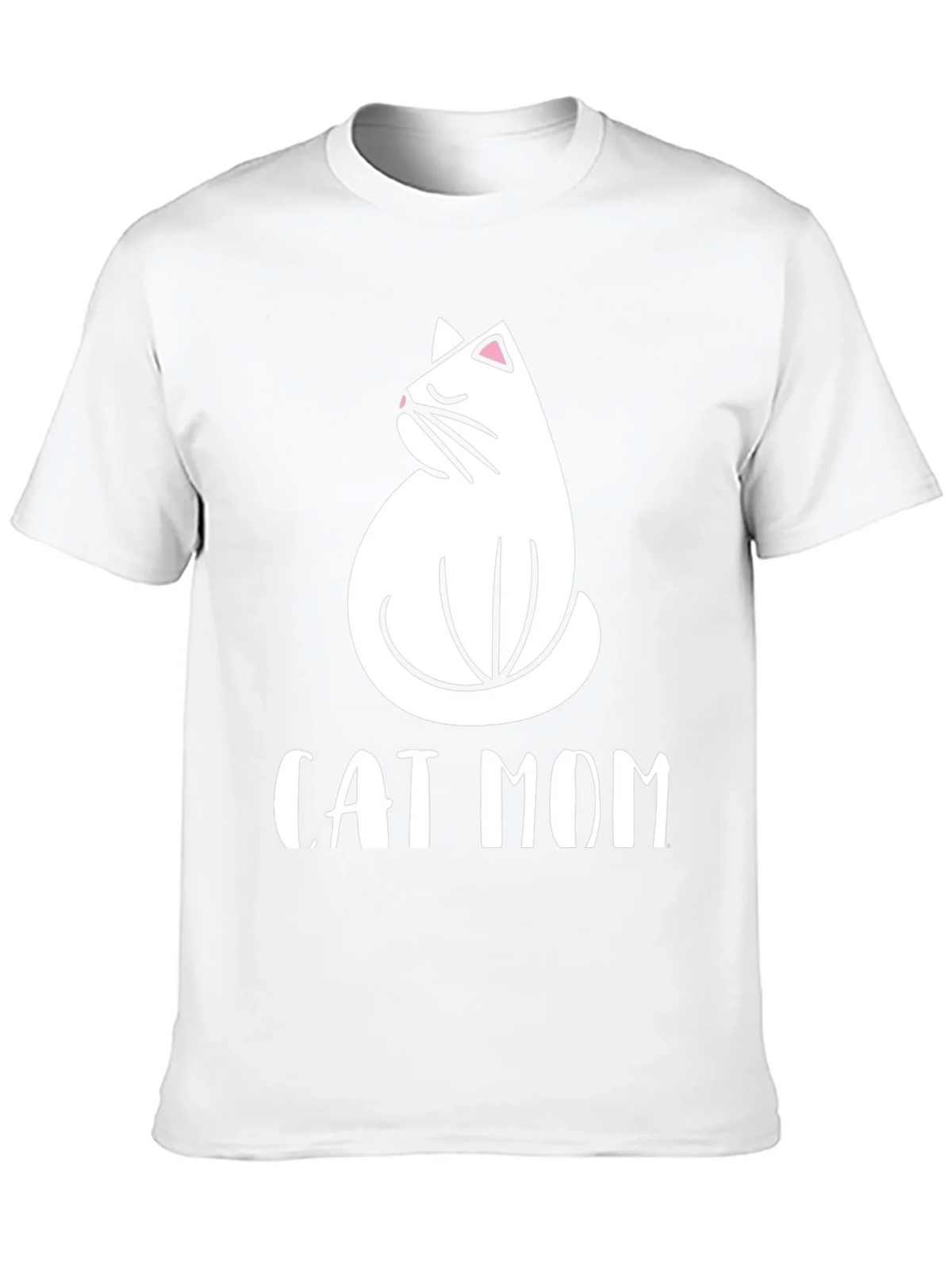 Cat Mom Graphic Tee - Black Cotton T-Shirt product image 9