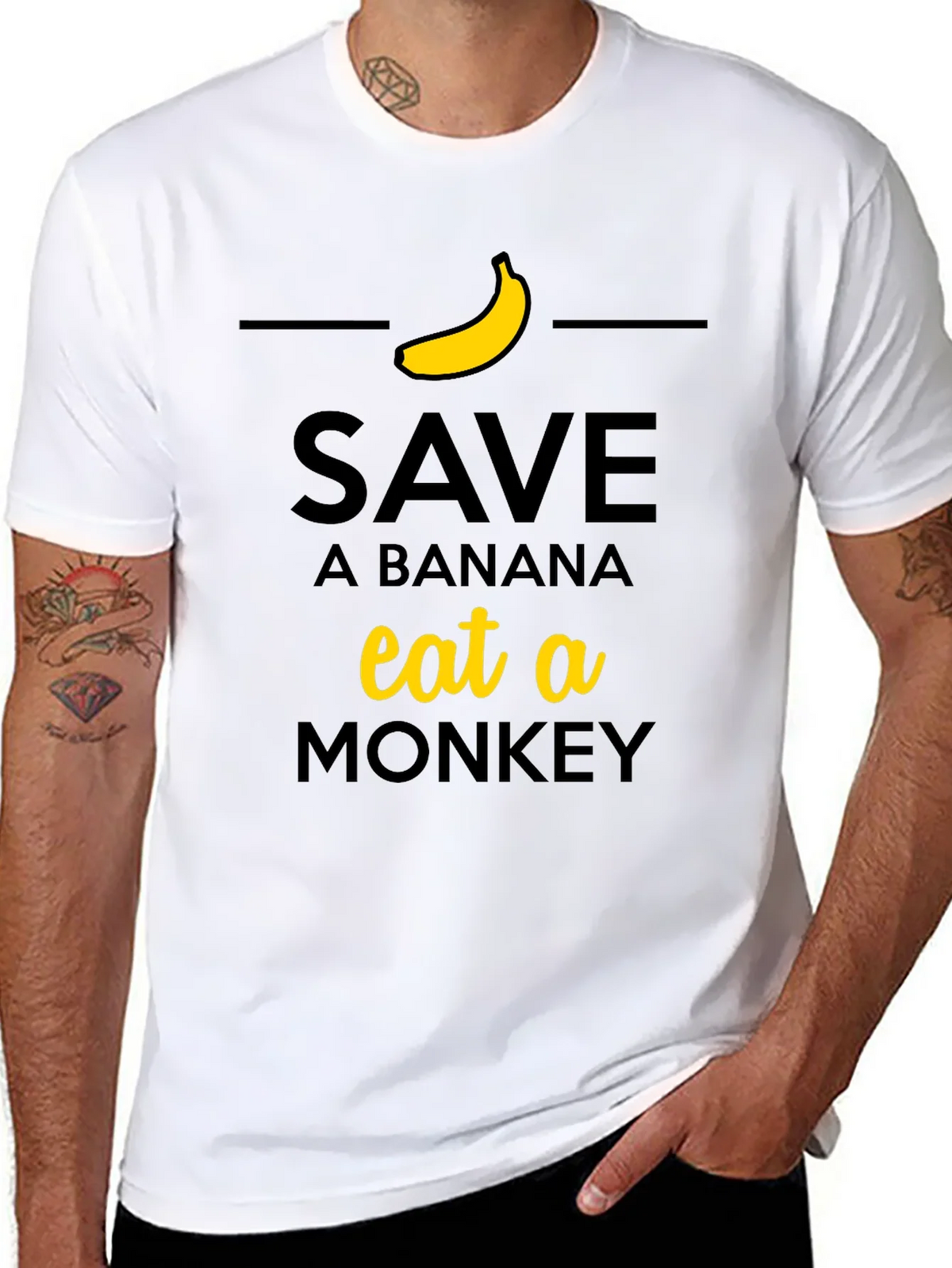 Save a Banana Eat a Monkey T-Shirt product image 5