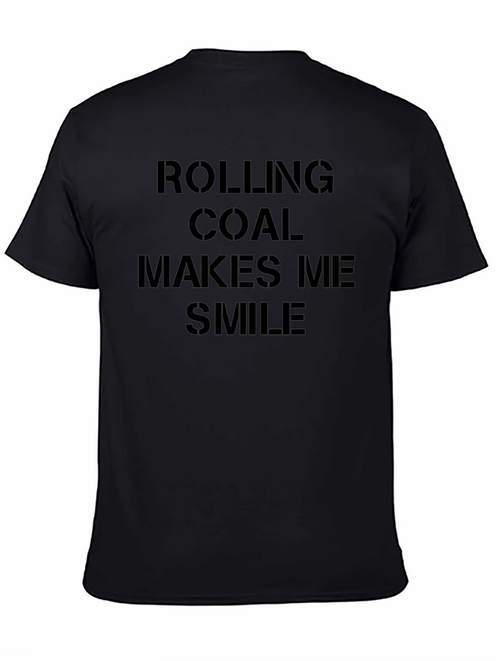 Rolling Coal Makes Me Smile Black T-Shirt product image 4